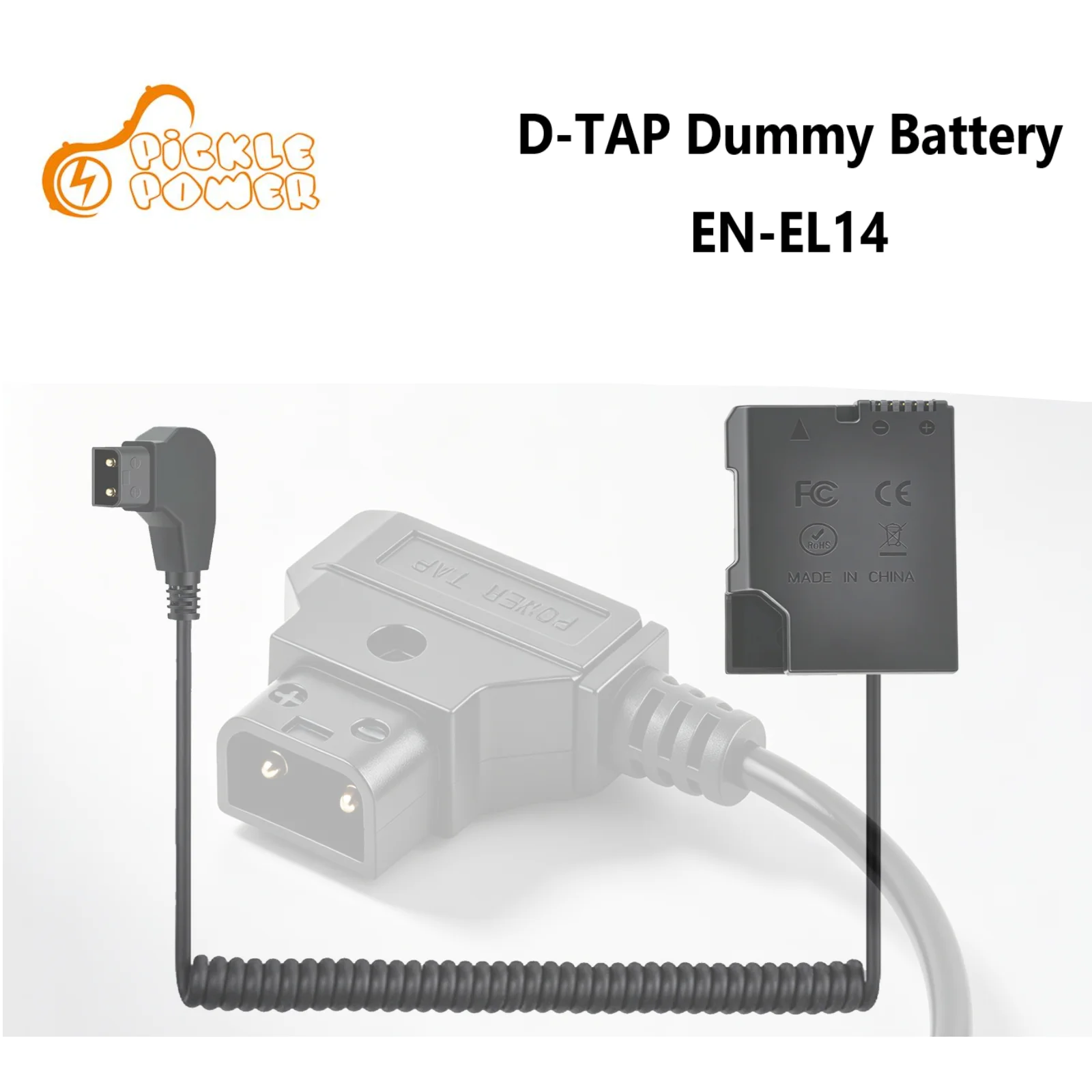 D-TAP To EN-EL14 EP-5A Dummy Battery DC Power Adapter for Nikon D3500 D3400 D3300 D3200 D3100 D5600 D5500 D5300 Cameras EL14A