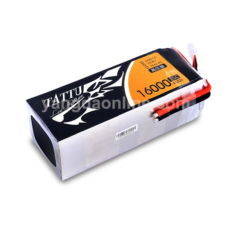 Gens Tattu 16000mAh 15C 6S1P 22.8V High Voltage Lipo Battery for UAV Drone