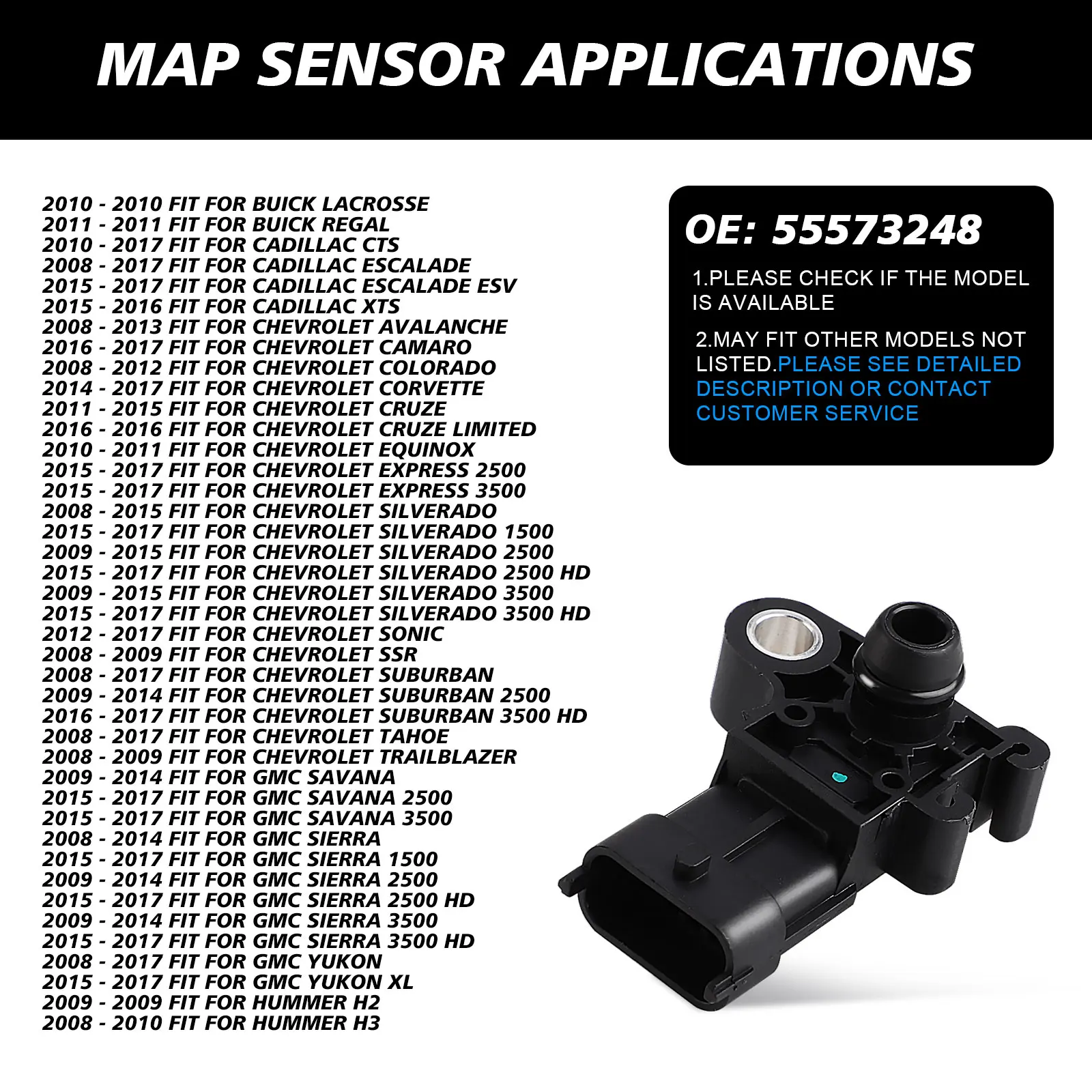 OEM 0261230282 TMP017 55573248 Manifold Absolute Pressure MAP Sensors For HHOLDEN ASTRA BARINA CAPTIVA TRAX HHUMMER H3 OOPEL