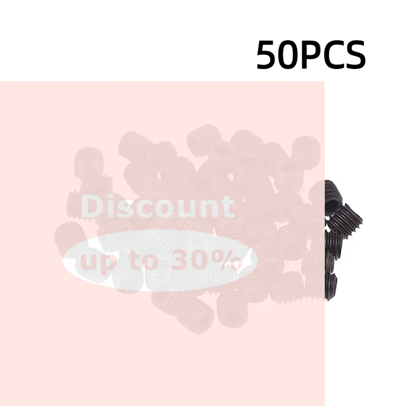 [50PCS 1.5mm 1.6mm Hexagon Socket Head Cap Screw Needle Screws Three Threads Overlock Sewing Machine]