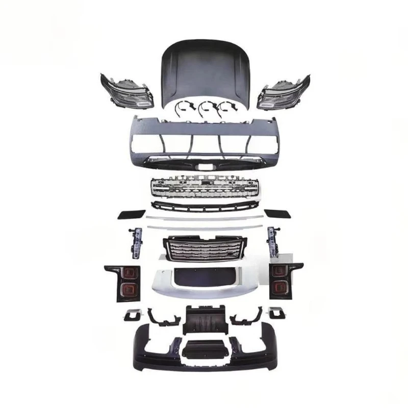 

Car Body Kit Modified Bumper for 2013-2017 L405 Upgrade 2023 L460 PP Material, Black