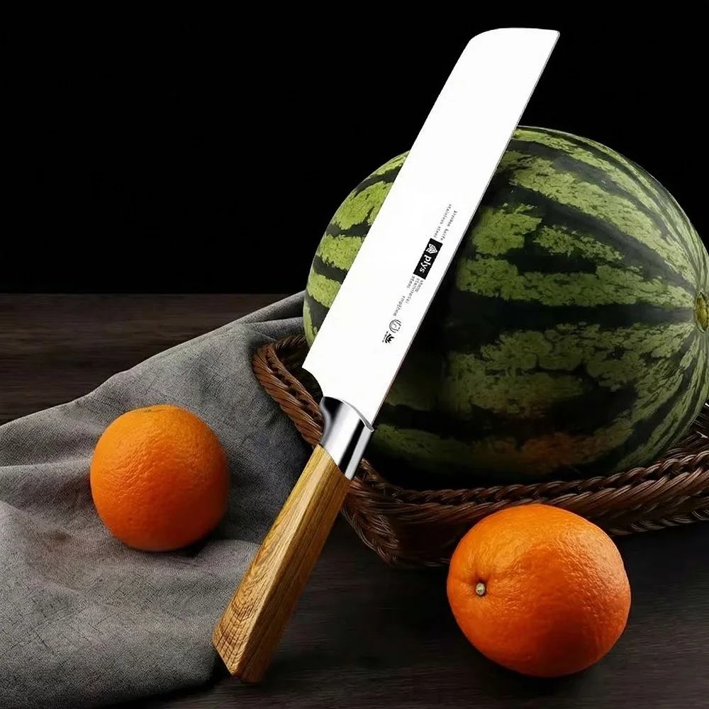 Extra-Large Stainless Steel Watermelon Knife, Premium Long-Blade Commercial Household Fruit Cutting Knife C2612