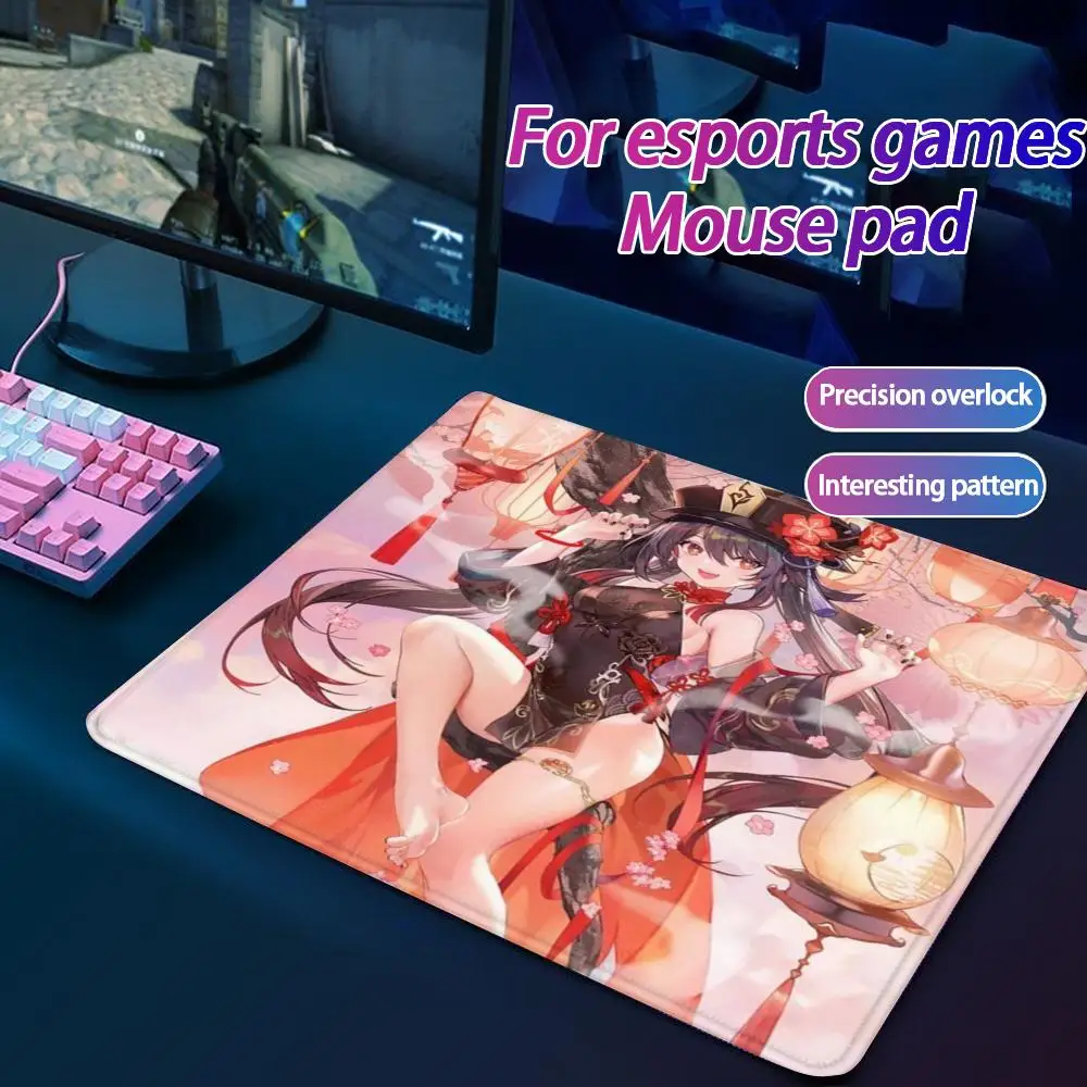 

Genshin Impact Mouse Pad Small Mouse Pad Desk Pad Desktop Computer Keyboard Wireless Mouse Boy Girl Gift for Play games Coasters