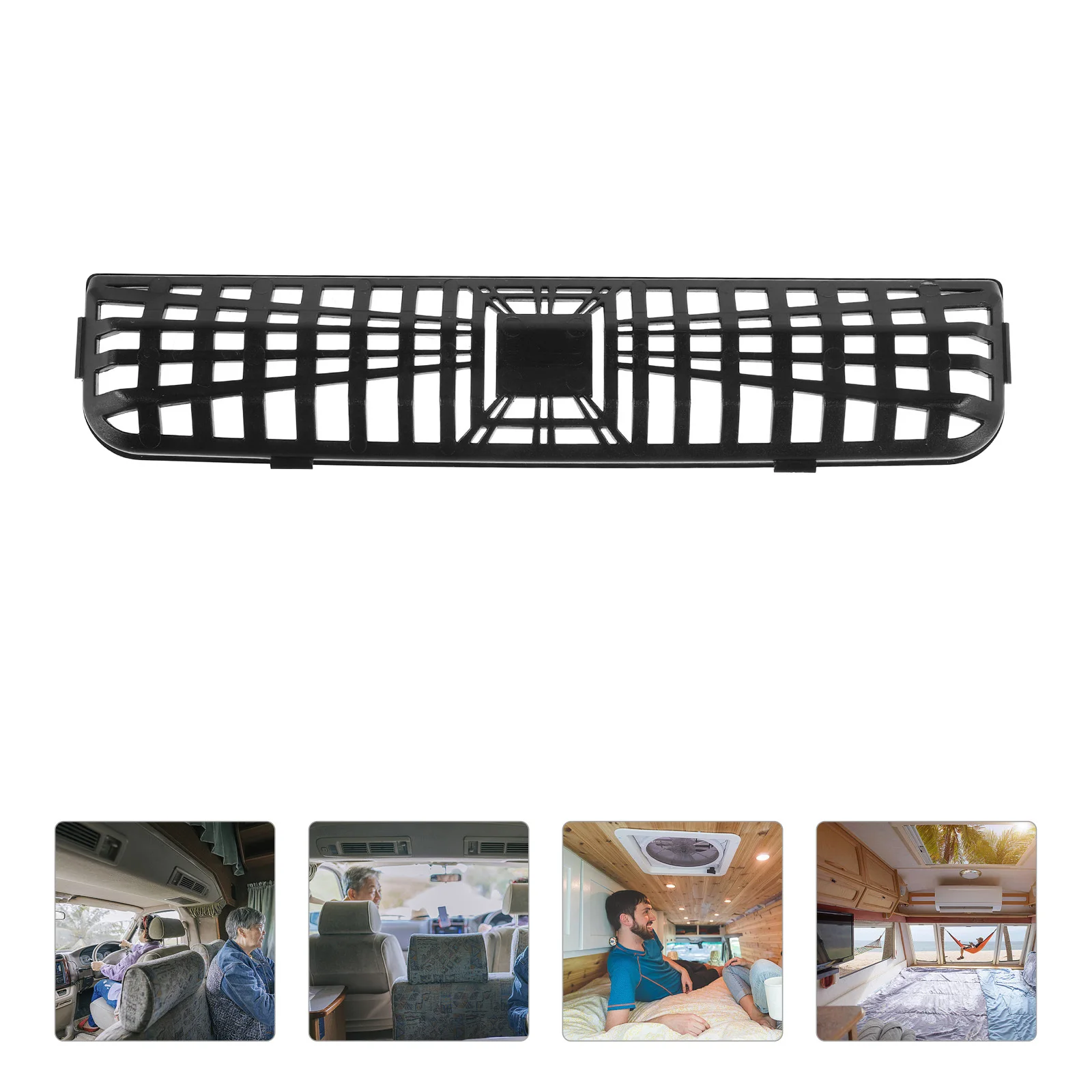 

ABS Rear Air Vent Cover for Rear Seat Air Outlet Protector Durable Plastic Grille Under Seat Vent Cover Car Airflow