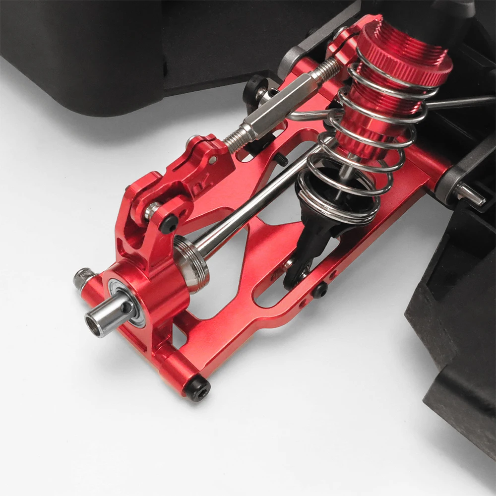 Para MJX Hyper Go 7303 1/7 RC coche brazo de Control inferior trasero de aluminio, P73250 piezas de mejora de Metal accesorios 2 uds