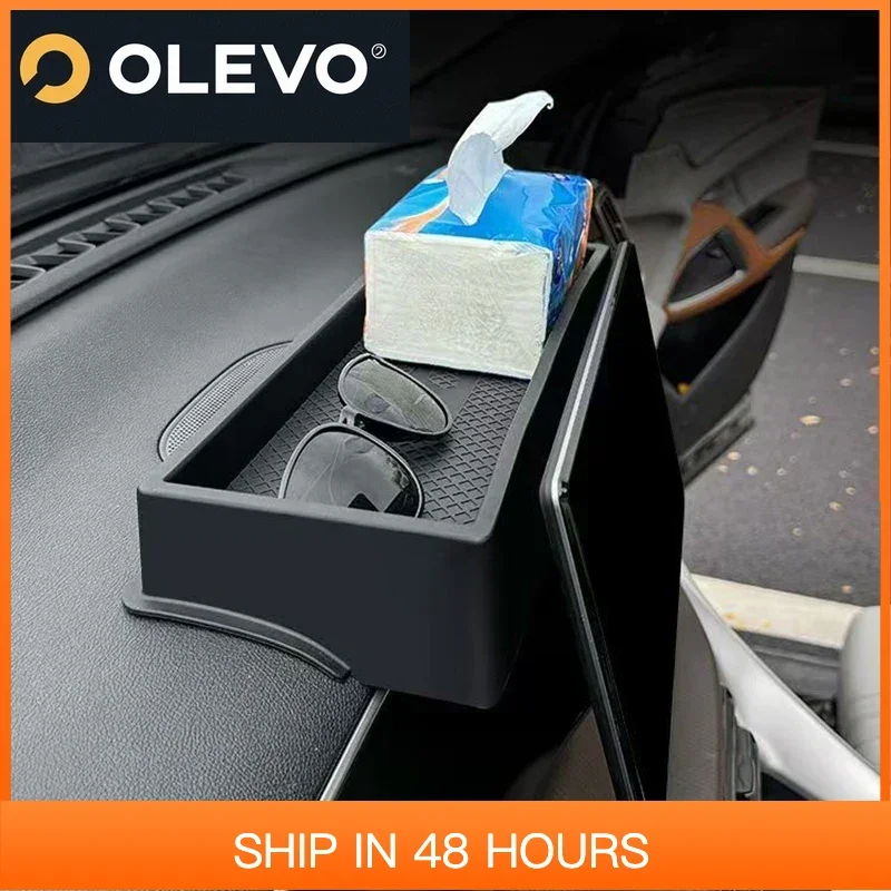 

New For BYD Song Pro 2023 2024 Automobile modification Storage box behind the screen Storage box behind navigation screen