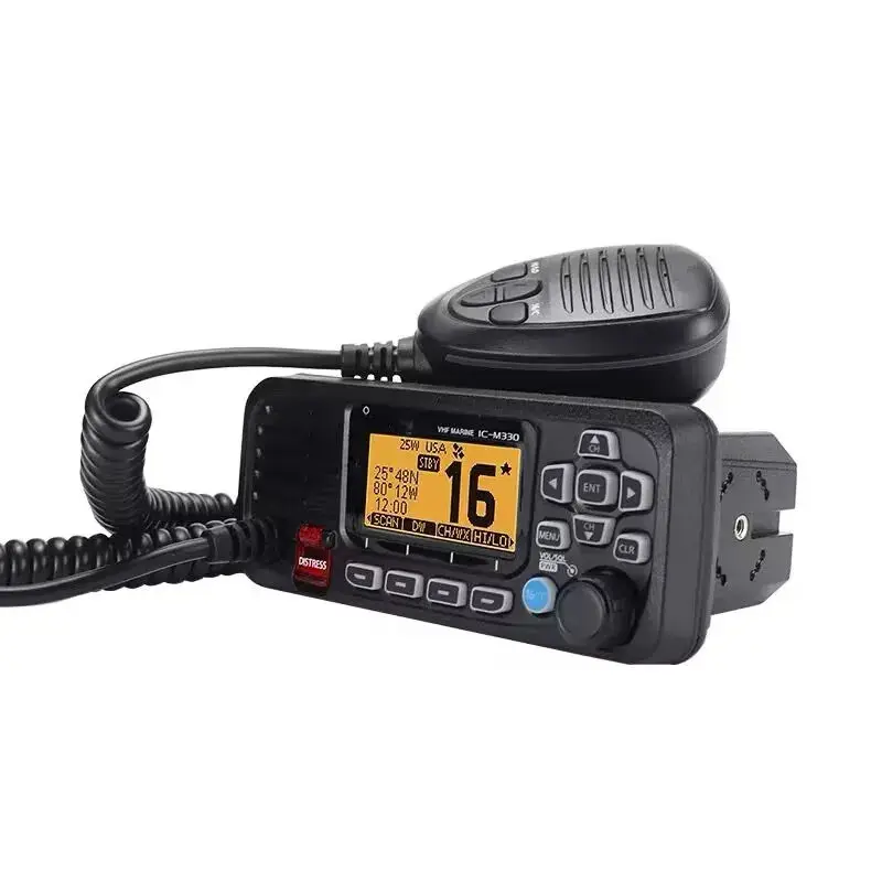 IC-M330 25W Submersible VHF Marine Radio Waterproof Mobile Radio for Car Radio Station DMR Walkie Talkie