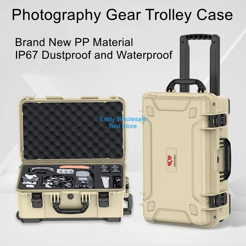 

Multi-Functional Hardware Tool Storage Waterproof Toolbox Astronomy Telescope Photography Equipment Rolling Case