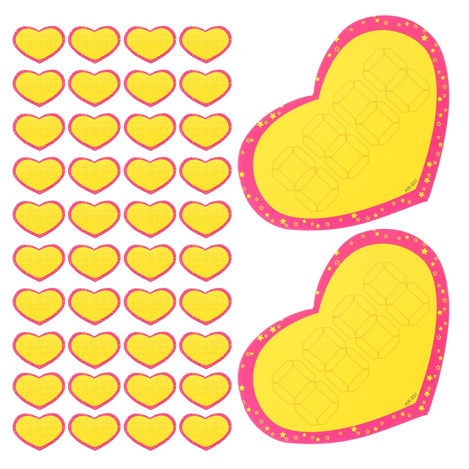 

500Pcs Heart Price Tags Unique Cutout Display Pricing Labels for Retail Store Grocery Supermarket Sale Signs Paper Price Labels