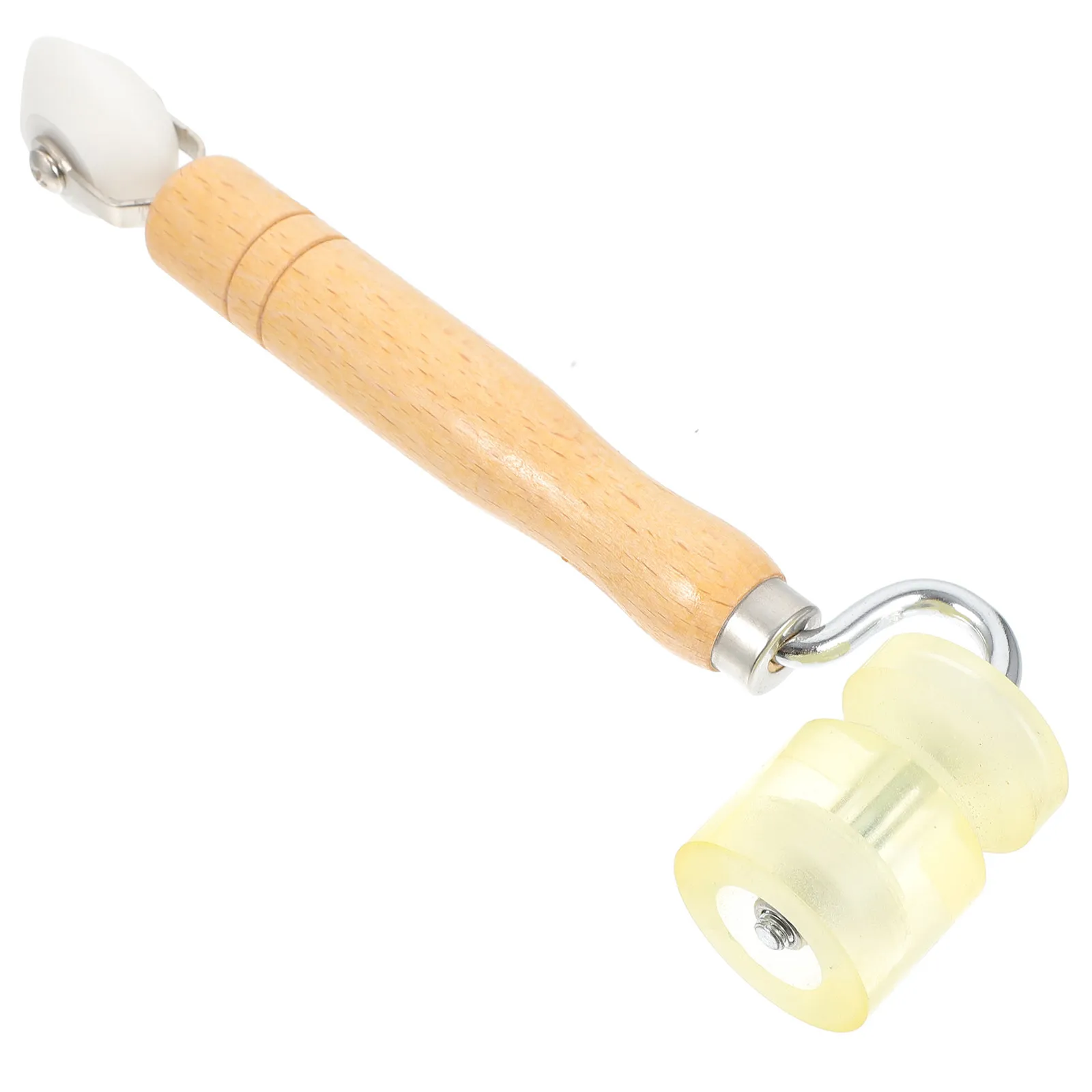 1Pcs Wallpaper Seam Roller with Wooden Handle and PU Wheel for Professional Wall Covering Installation Smooth Vinyl Film
