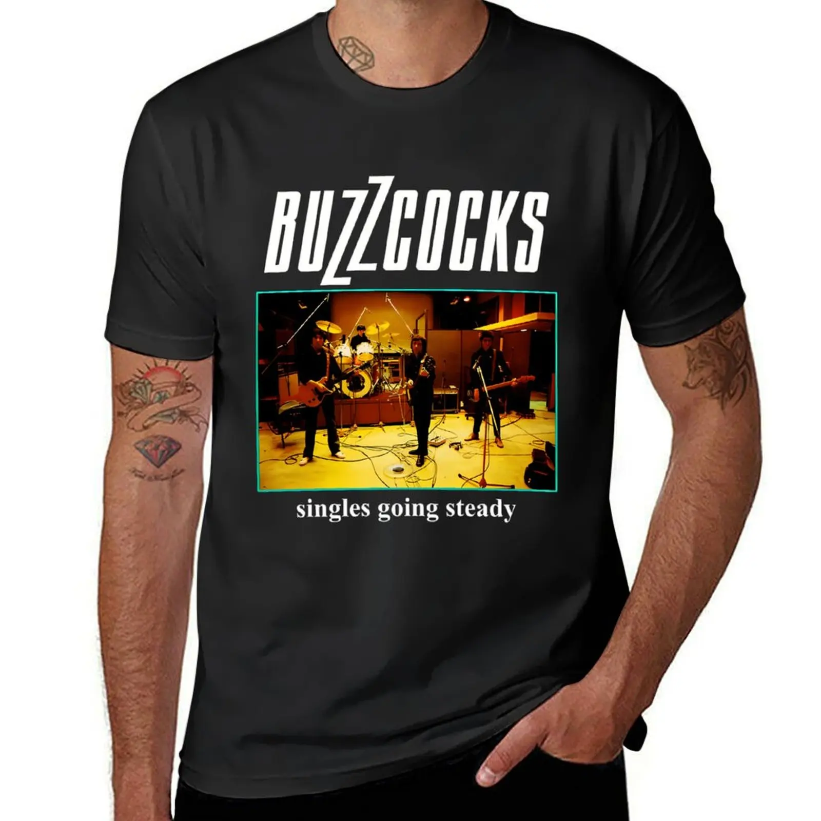 

Buzzcocks Singles going steady T-Shirt tees customs design your own summer clothes korean fashion men t shirts