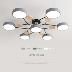 LED Creative Ceiling Lamp For Living Room Log Restaurant Lamps Nordic Ceiling Light Bedroom Light Lamp Household appliance