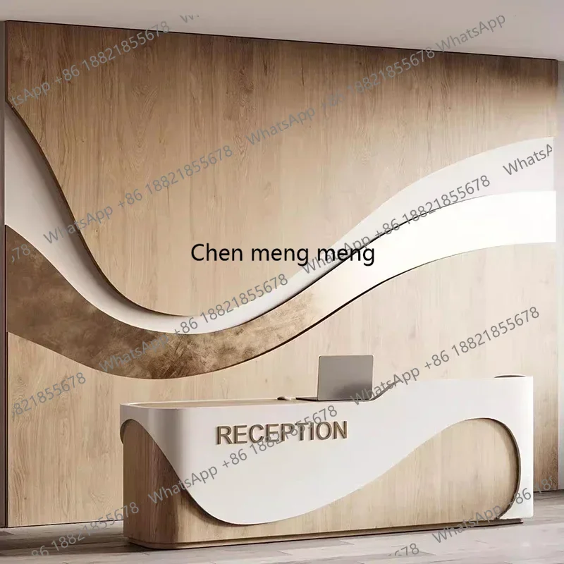 

Simple Modern Reception Desks Nordic Luxury Originality Beauty Salon Outfit Shop Salon Furniture Mostrador De Recepción