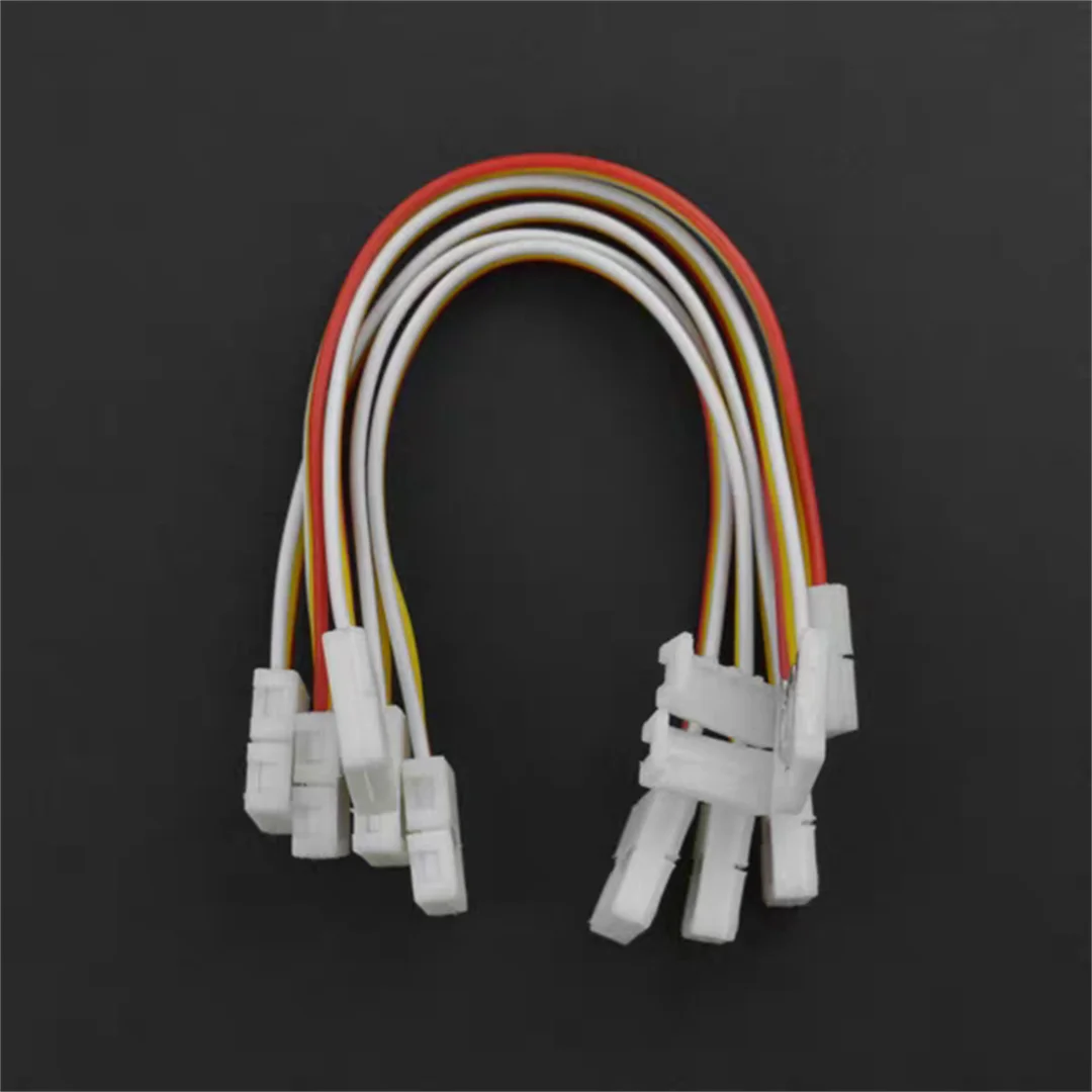 3PIN Double-Ended LED Strip Connector with Wires (5 pieces)
