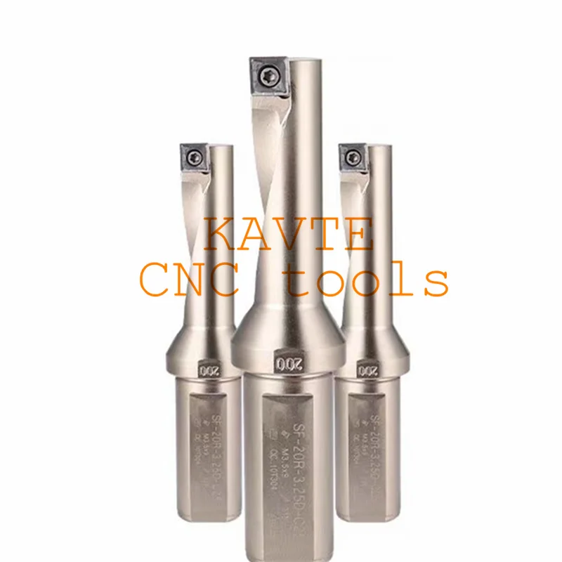 Trapano a U a bordo singolo SF TCAP con inserto QCMT 2.25D 2.5D 3.25D Foratura Tornitura Noioso e altro trapano multifunzione integrato