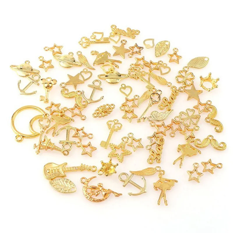 20pcs Metal Pendant Charms Mixed Pendant Beads Jewelry Bracelets Earrings Necklace Making DIY Craft Art Accessories