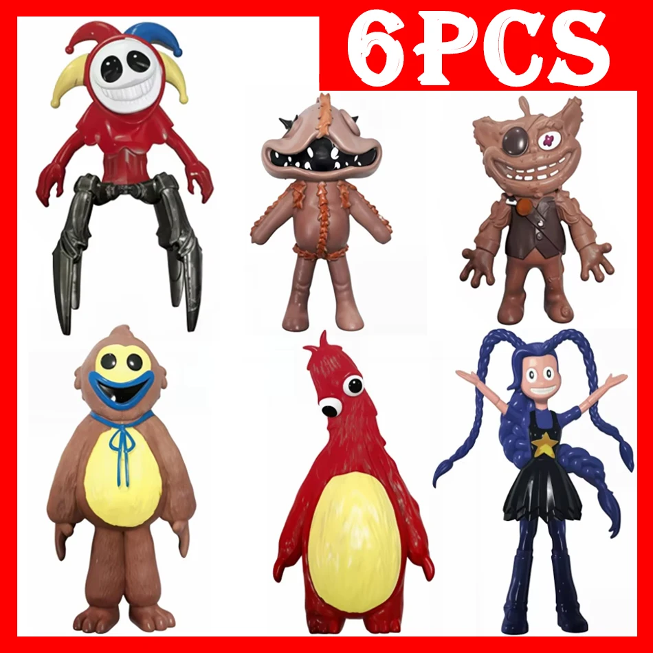 6 figuras de PVC del juego de terror Anime Prototype Giblet Chum Chompkins, modelo de 5 figuras, lindos accesorios de anime, juguete, regalo de cumpleaños y Navidad