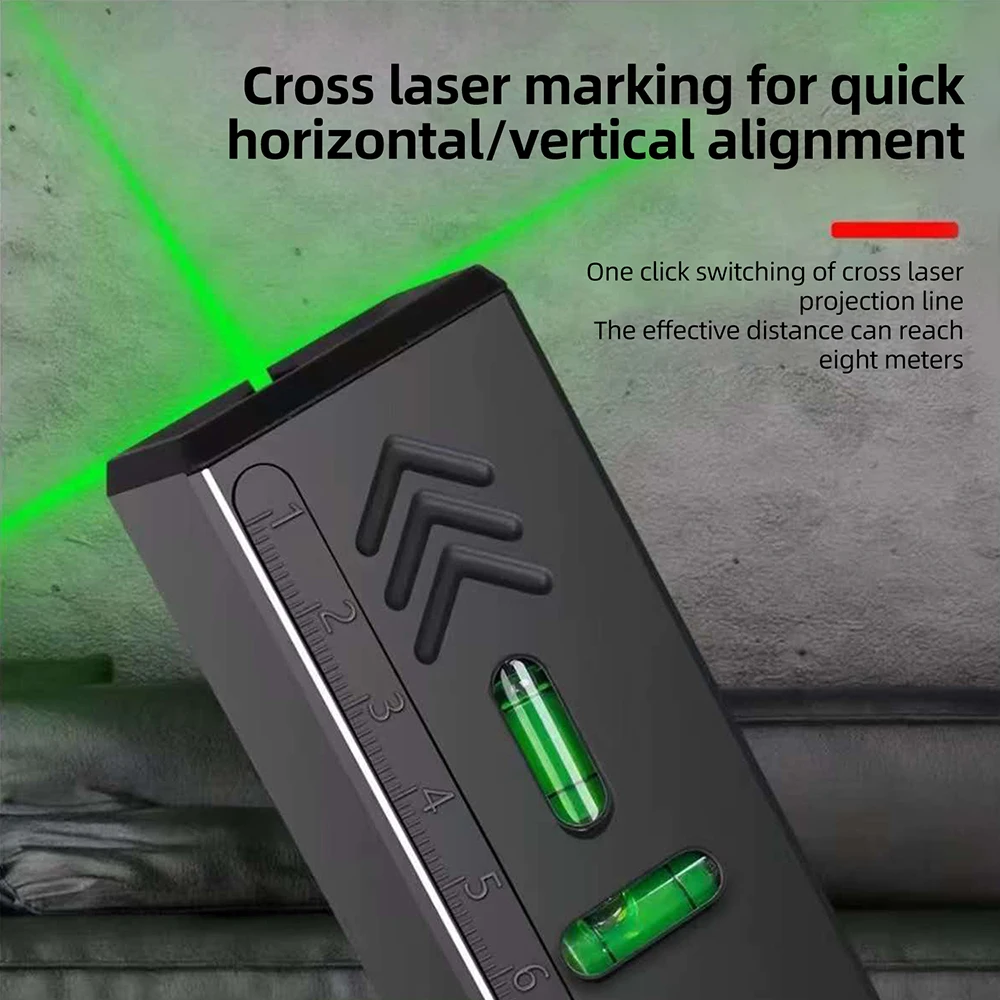 DC 5V Kreuzlaser mit Magnet auf der Rückseite, hochpräzises Nivellierwerkzeug, Typ-C wiederaufladbar, für Fliesenverlegung, Holzbearbeitung und Dekoration – Detail 7