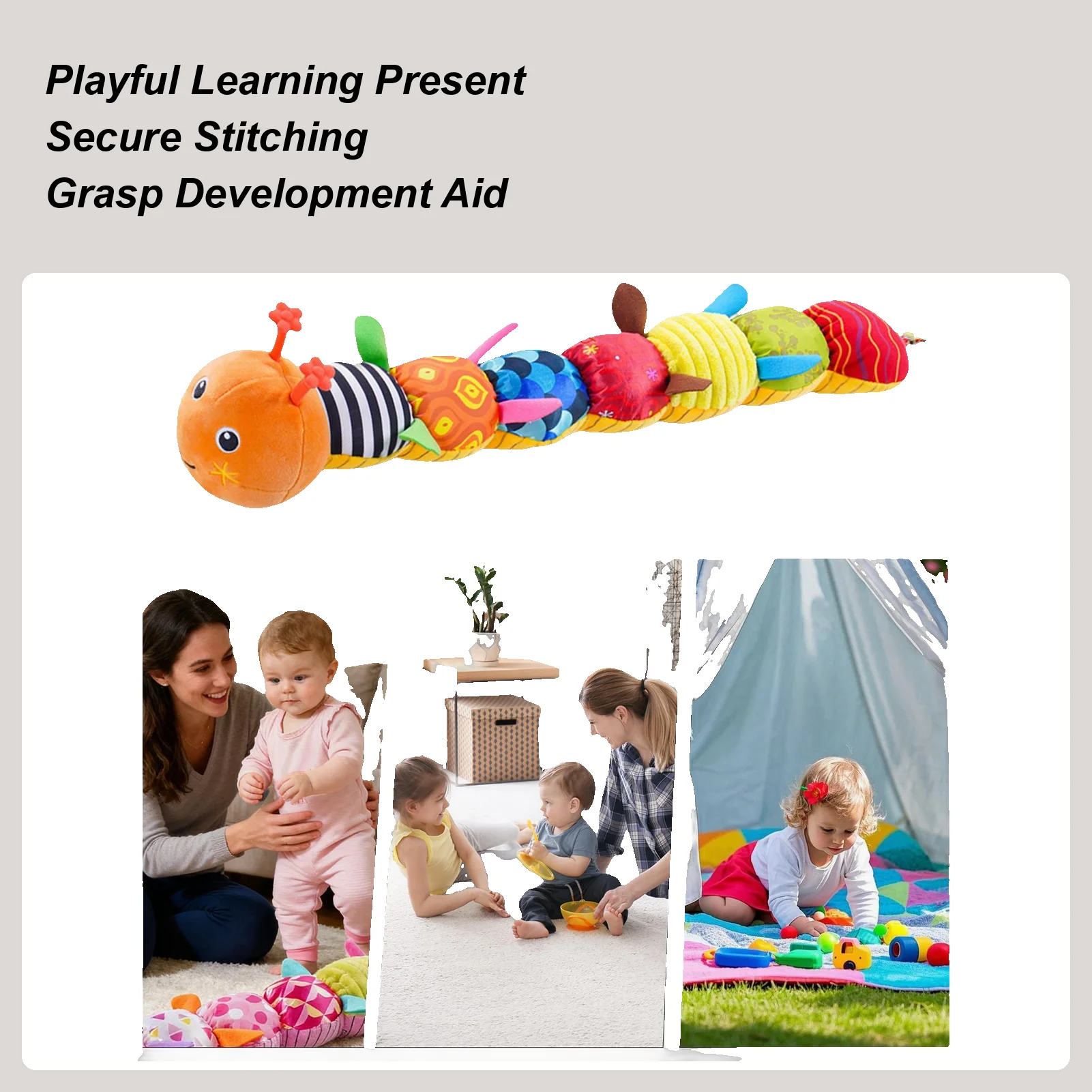 

Sensory Plush Cute Teething Doll Calming Sensory Toys For Boy Girl Child Parent Travel Nursery Crib Bedroom Stroller