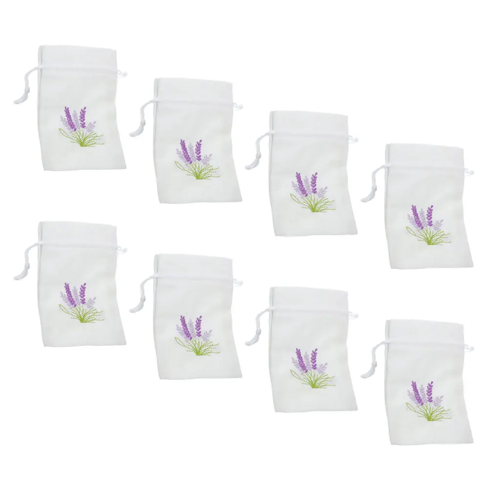 

8 Pcs Cloth Bag Scented Storage Party Supplies Canvas Lavender Sachet Drawstring Bags