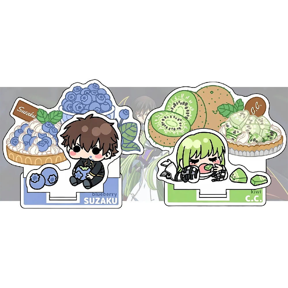 Code Geass Suzaku Kururugi Blueberry Dessert Q Ver 10cm Acrylic Stand Keychain Anime Otaku Collectible Desktop Decor Gift