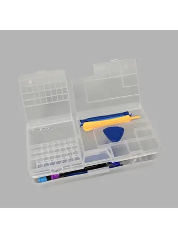 Professional Tools Storage Box Multifunction Double-Layer Mobile Phone Repair Organizer Case Small Parts Screw IC Motherboard