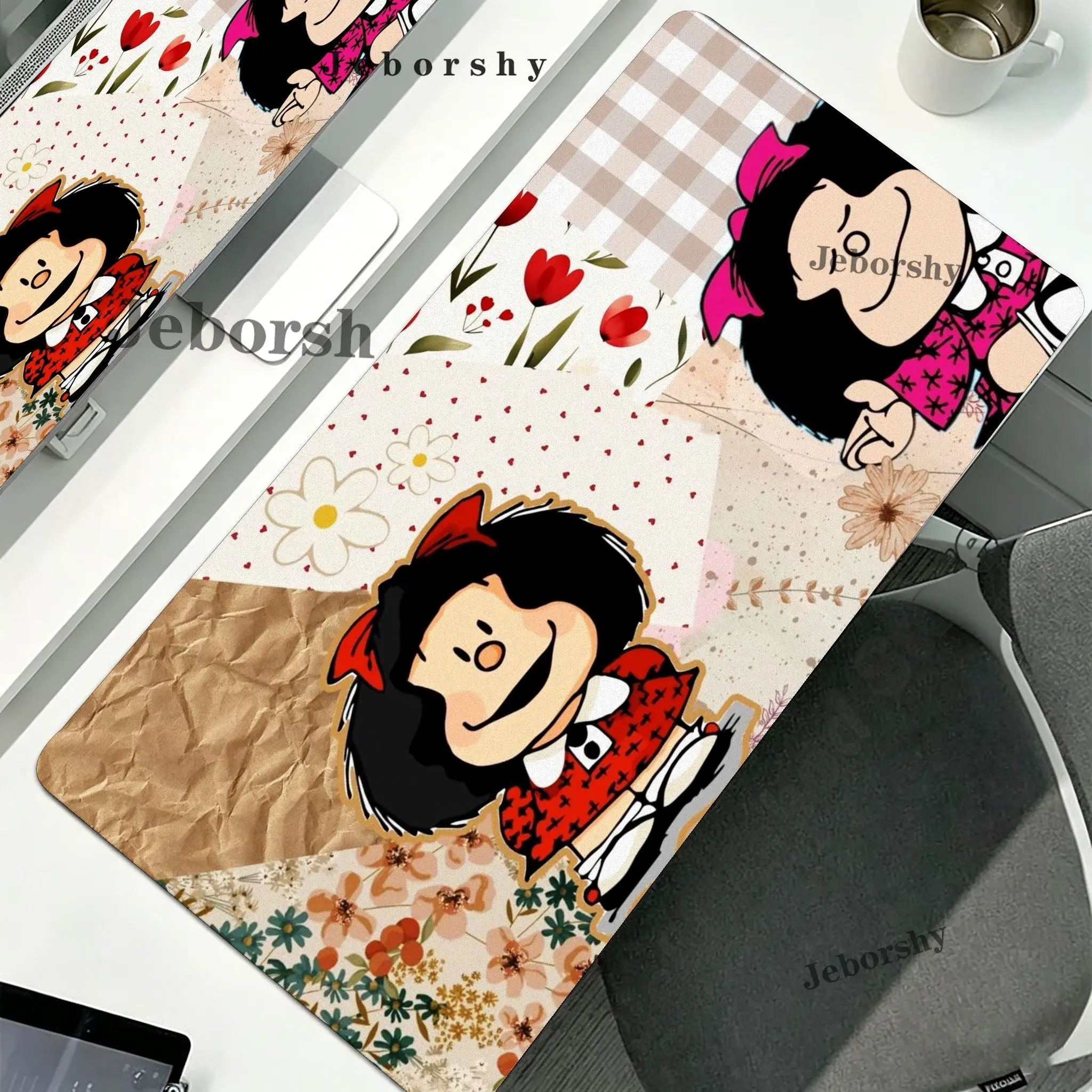 Anime M-Mafalda Mouse Pad Computer Laptop Rubber Non-slip Mouse Mat Mousepad Gamers Decoracion Desk Mat