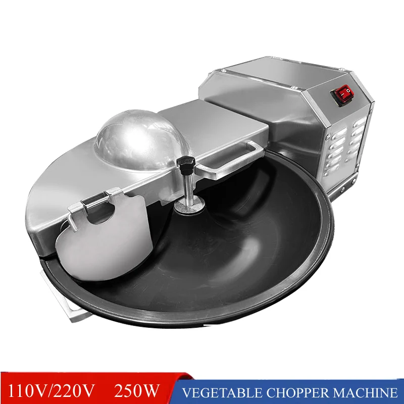 Electric Basin Type Vegetable Cutter Desktop Commercial Vegetable Chopper Chili Vegetable Particle Mixing Machine