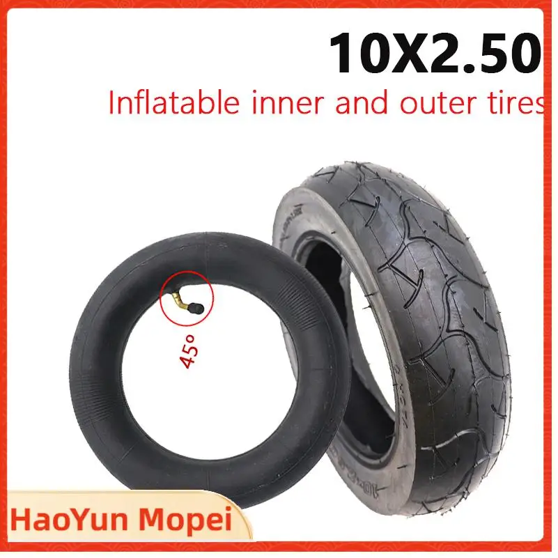 

10x2.50 Pneumatic Tire Inner Tube Outer Tyre for 10 Inch Electric Scooter Front and Rear Wheel Replacement Parts