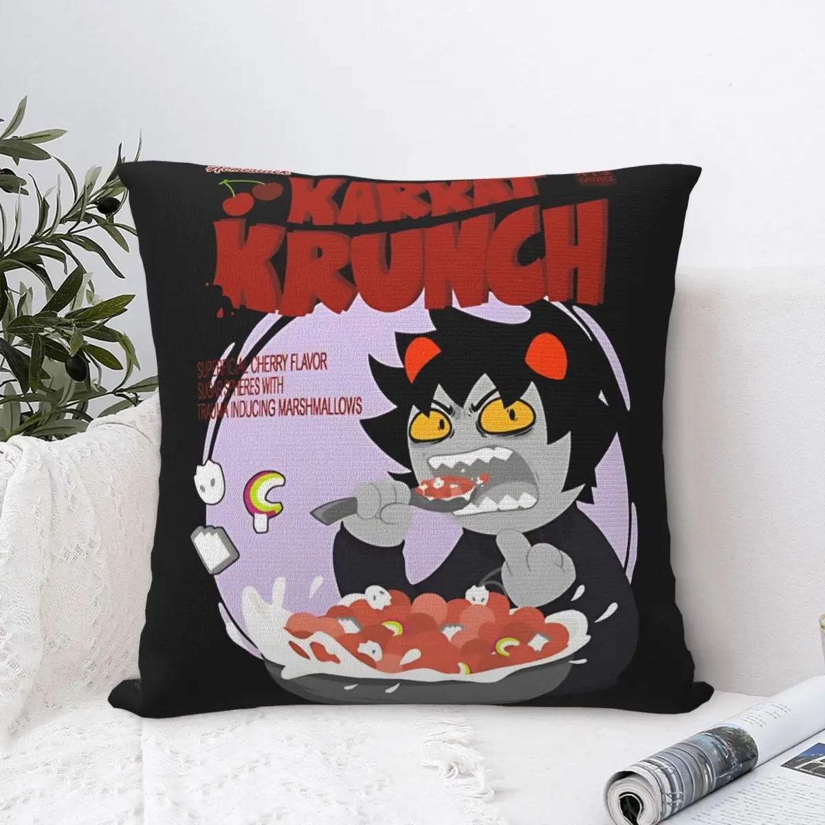 

Homestuck Karkat Vantas наволочки с принтом, наволочка, наволочка, украшение для дома, молния, несколько размеров