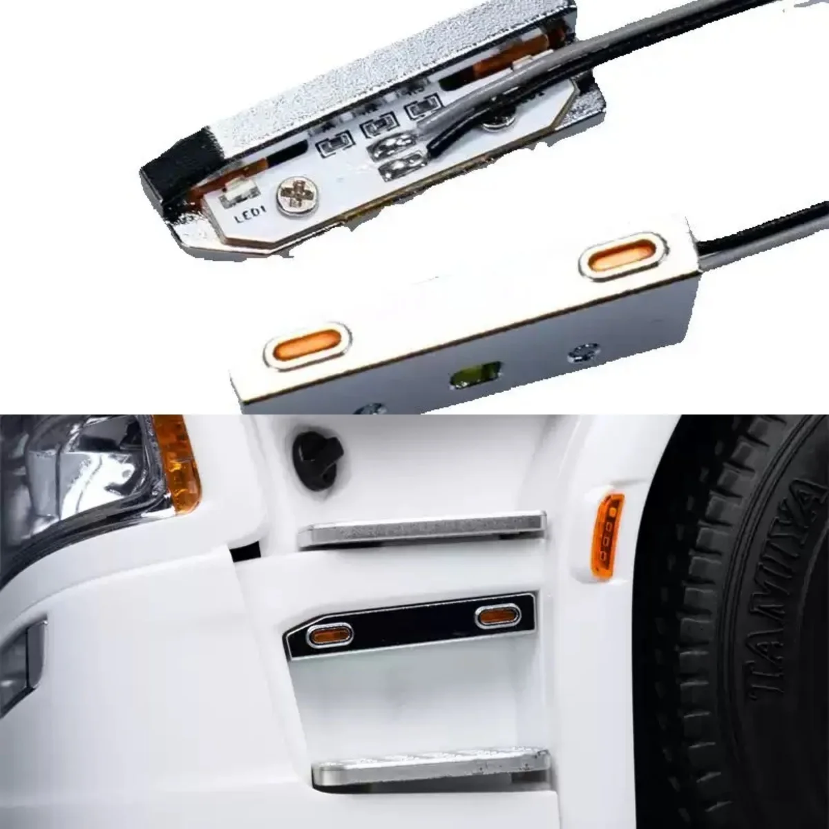 

Ножной светильник в масштабе 1:14, педаль с подсветкой для радиоуправляемого самосвала Tamiya SCANIA 770S 6X4 56368 8X4 56371, аксессуары для обновления автомобиля