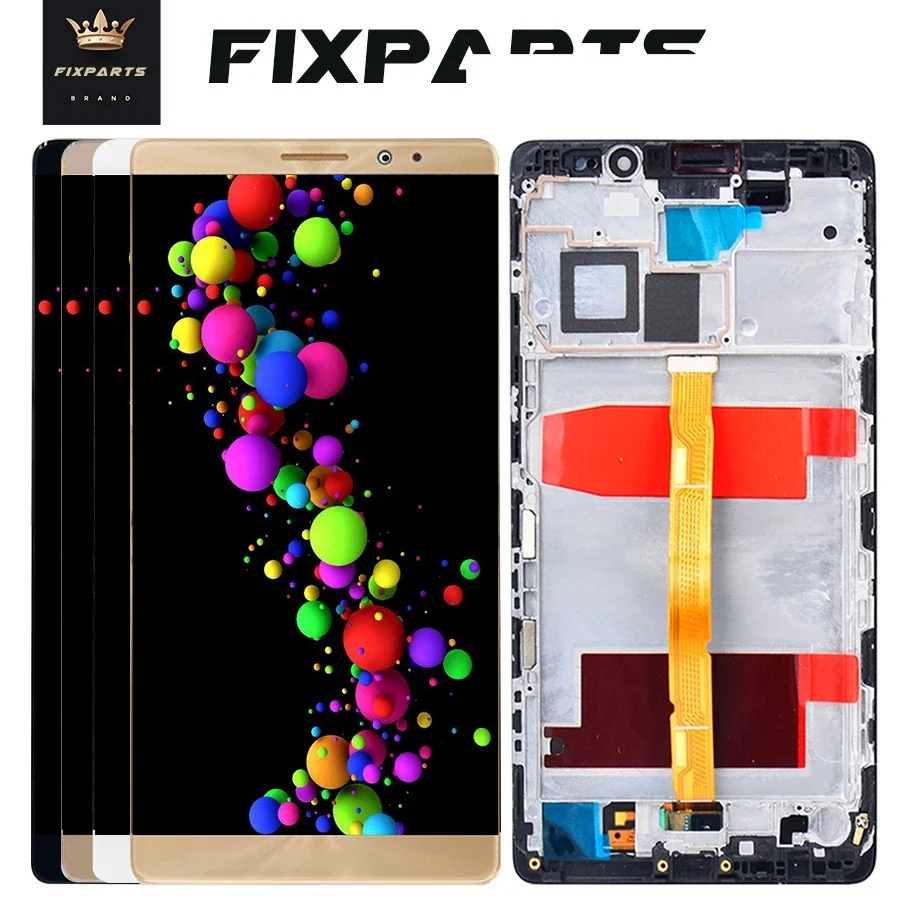 

For Huawei Mate 8 LCD Display Touch Screen Digitizer Assembly With Frame Replacement Tested For Huawei Mate 8 Display Pantalla