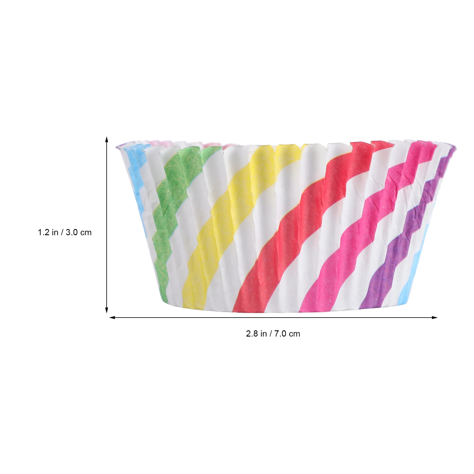 

200 Pcs Mini Muffins Cupcake Molds Liners Cups Baking Disposable Rainbow Cases Wrapper Paper Cake Cases Oil Resistant Party