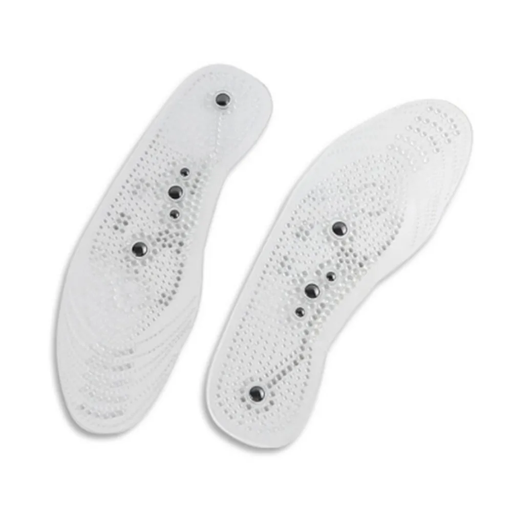 1 Pair 5 Magnets Massaging Gel Insoles All-Day Comfort Ventilated Orthotic Shoe Inserts Shock Absorption