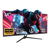 34-inch UltraWide 120Hz Gaming Monitor IPS Direct-View Panel 21:9 UltraWide Screen 2K Resolution (2560x1080) No Built-in Speaker