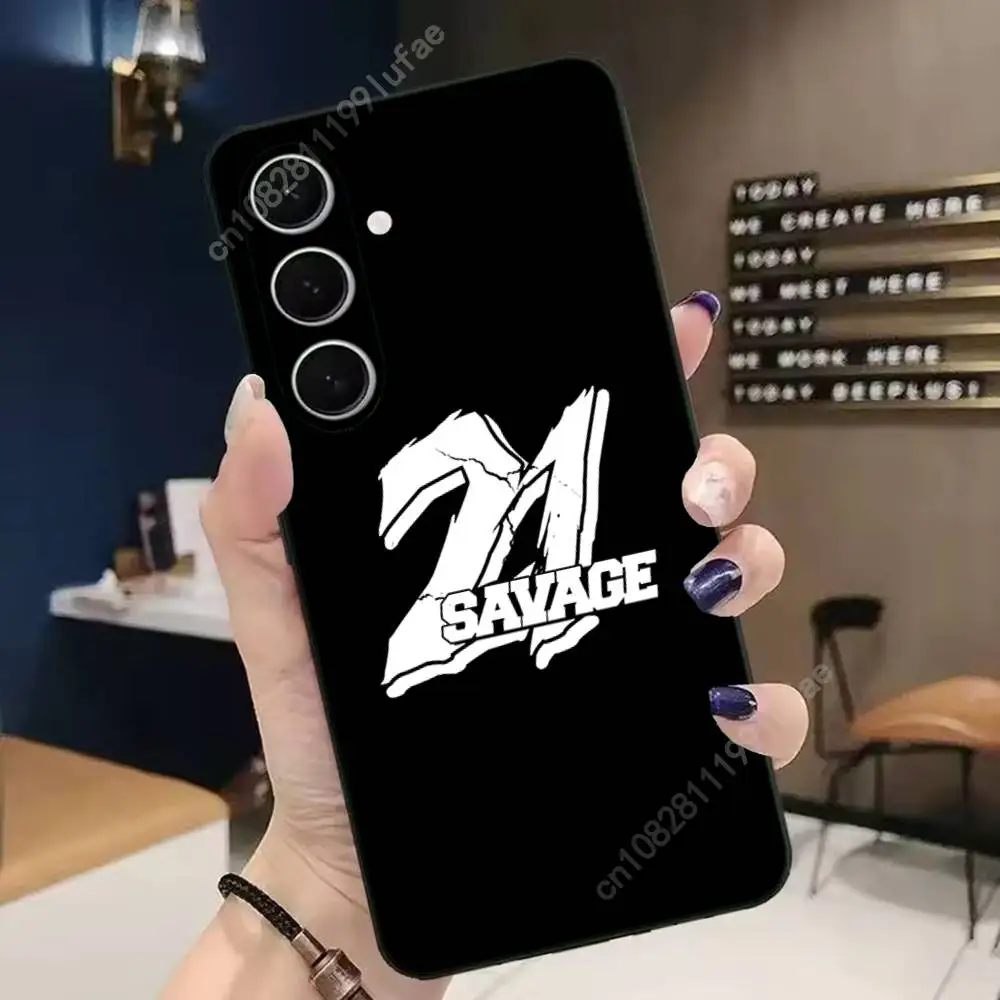 Rapper 21 S-Savage Phone Case for Samsung Galaxy A73 72 71 70 A53 52 41 40 A32 31 30 Note20 Note10 Note9