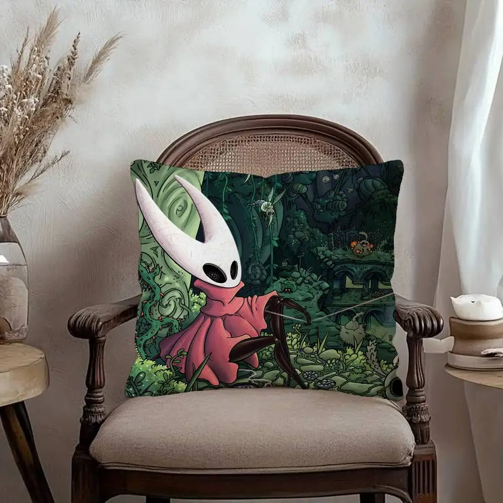 Gamer Hollow Knight Cushion Cover Polyester Sofa Cushions Decorative Throw Pillows Home Decoration Pillowcover