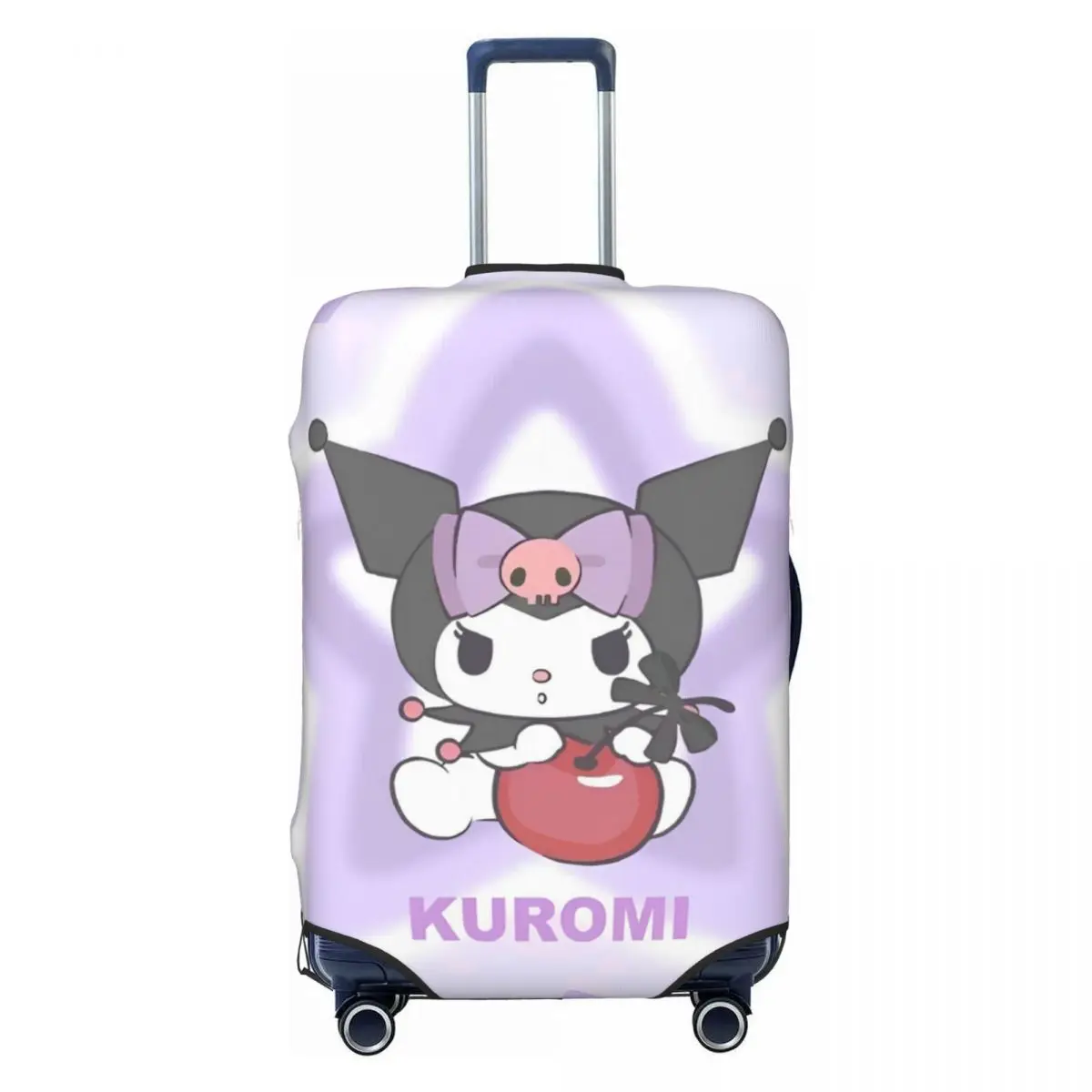 Kuromi Sanrio Luggage Suitcase Covers Luggage Cover Protector Scratch Resistant Travel Essentials Fits 18-32 Inch