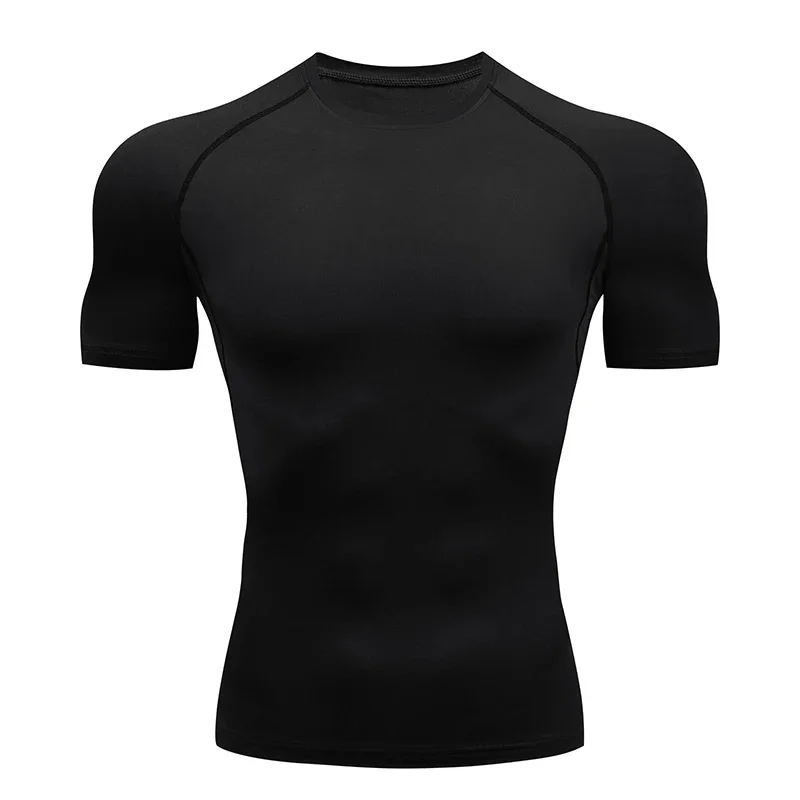 

Men Running Compression T-shirt Short Sleeve Sport Tees Gym Fitness Sweatshirt Male Jogging Tracksuit Homme Athletic Shirt Tops