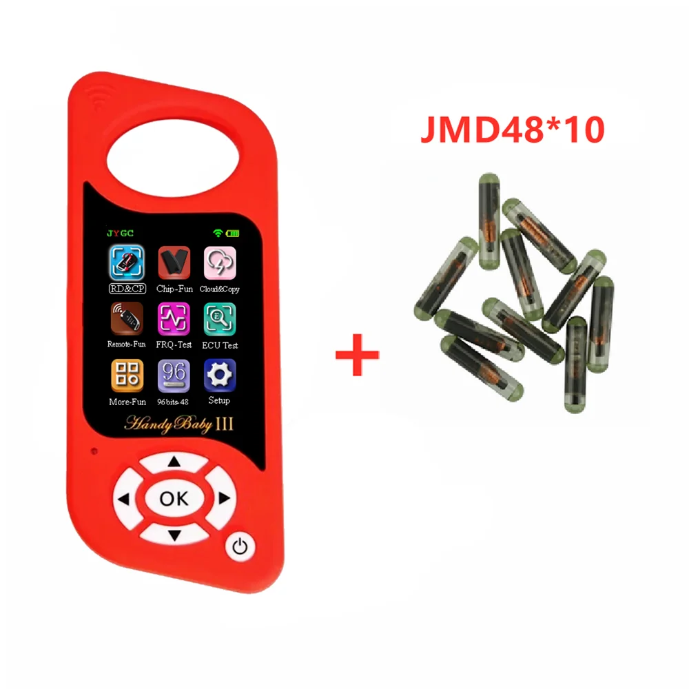 JYGC JMD Handy Baby III Hand-held Car Key Copier Auto Key Programmer for 4D/46/48/G/KING/Red Chip HandyBaby3 Wifi Mode