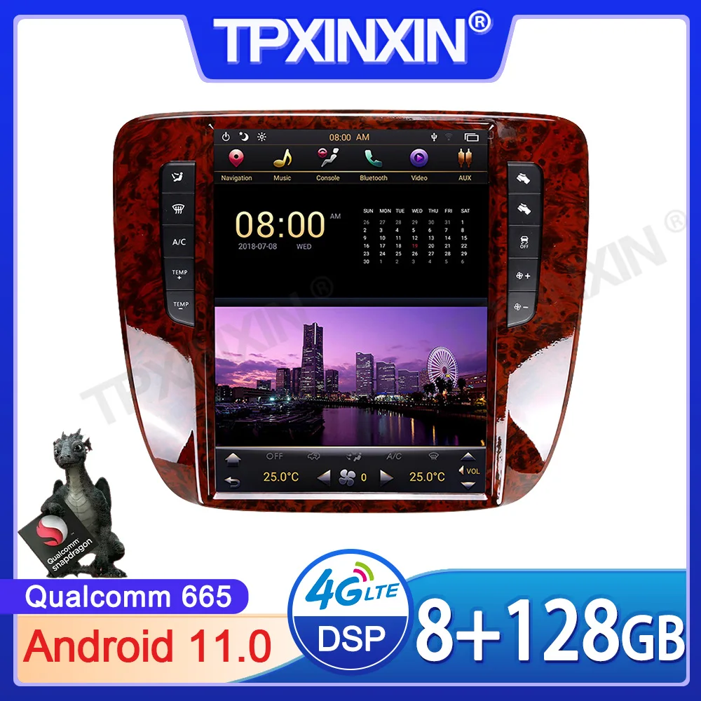 

128G Android 11 Radio Screen For Chevrolet Tahoe Silverado GMC YUkon 2007-2013 Car Multimedia Player Audio Stereo GPS Navigation
