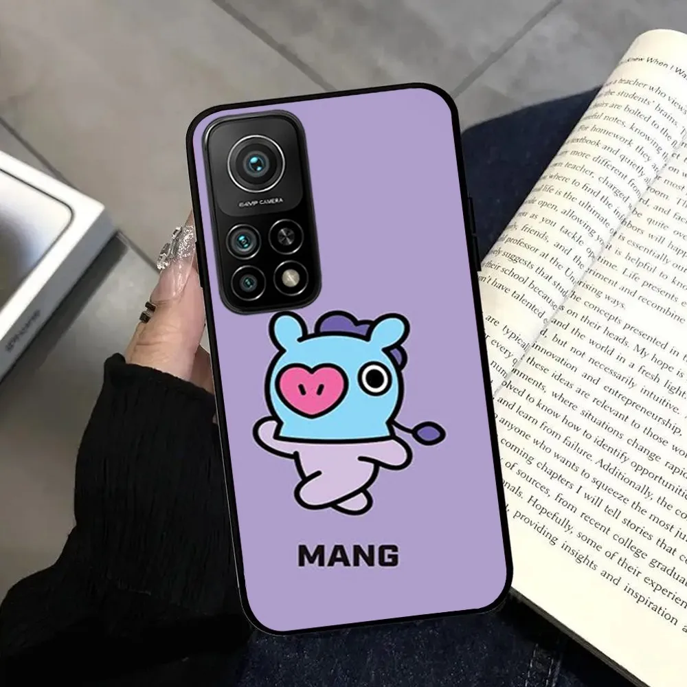 BEAST KINGDOM Mang B-BT21  Phone Case  For Samsungs S24 23 22 21 Note 20 10 9 8 Ultra Plus FE Lite Black Silicone Soft Case