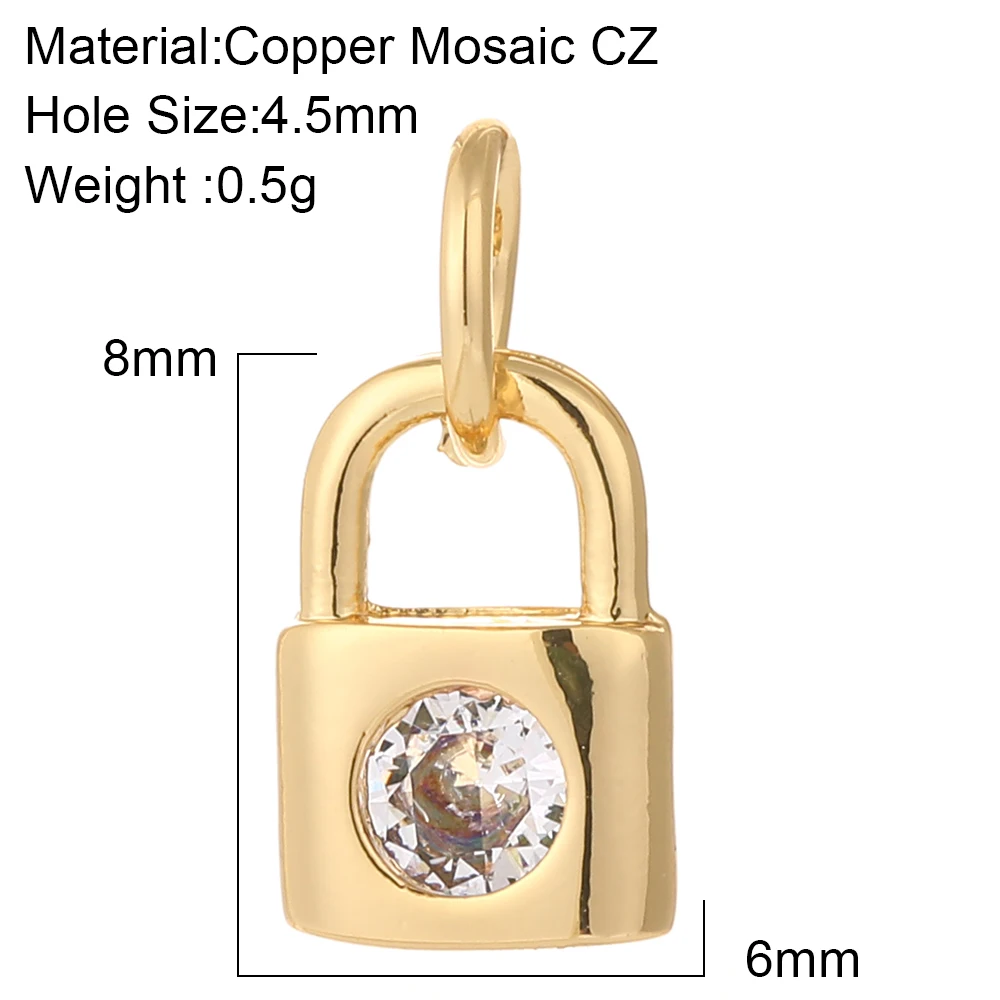 Heart Key Lock Charms for DIY Jewellery Making