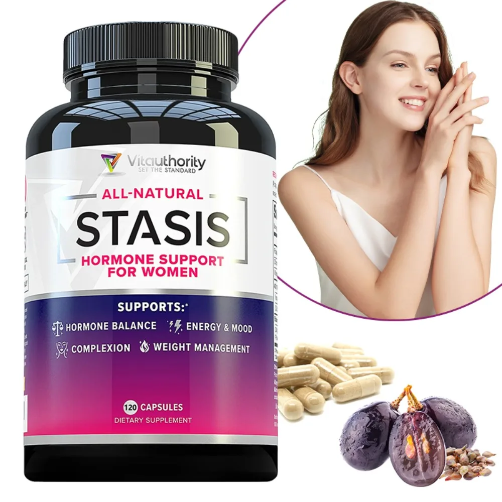 Stasis Support Supplement for Women - DIM Supplement with Grape Seed, Folate, Inositol and D-Chiro Inositol for Estrogen Balance