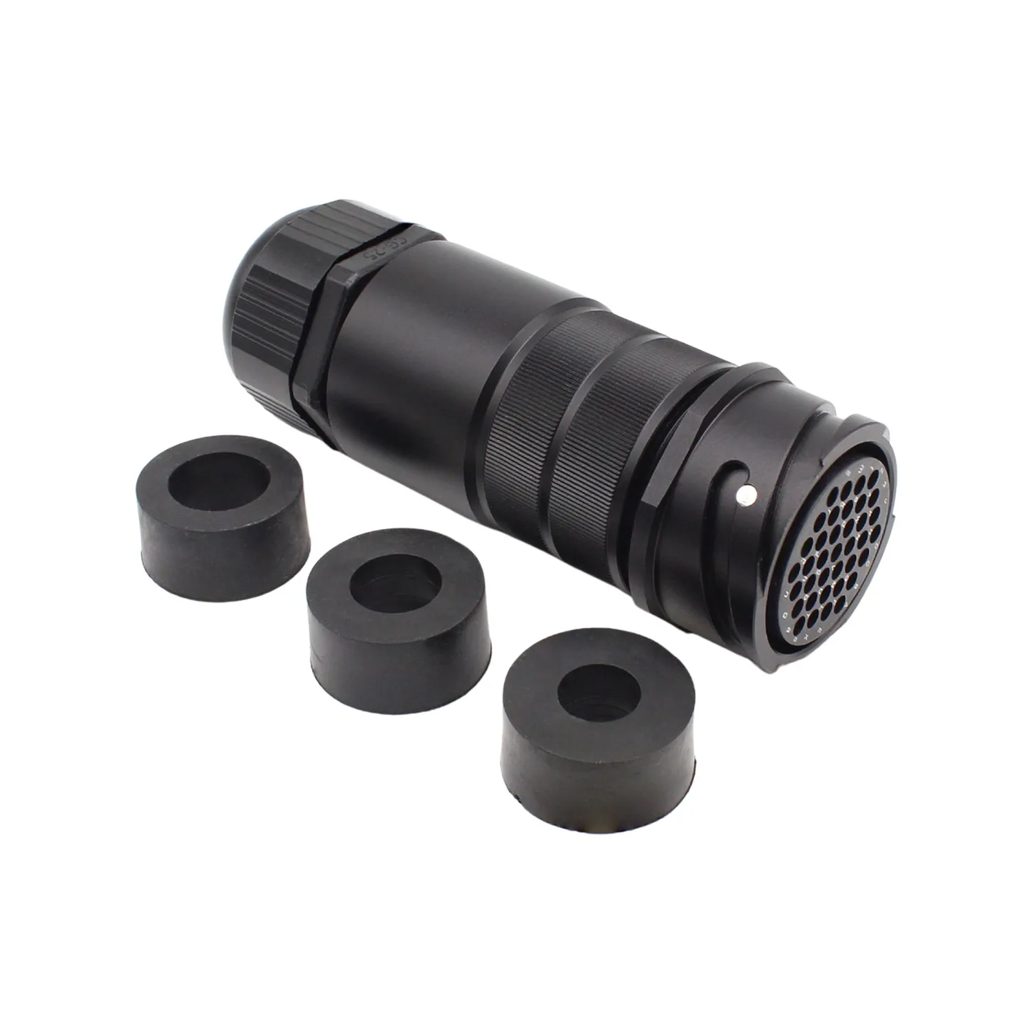 Connecteur audio SINEMARCH 37 broches femelle en ligne avec rampes, compatible avec LK Syntax pour systèmes audio professionnels