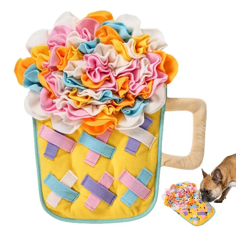 

Dog Sniffing Mat Dog Foraging Mat Interactive Puzzle Toy Non-slip Pet Feeding Pad For Travel Crate Boredom Daily Use Play