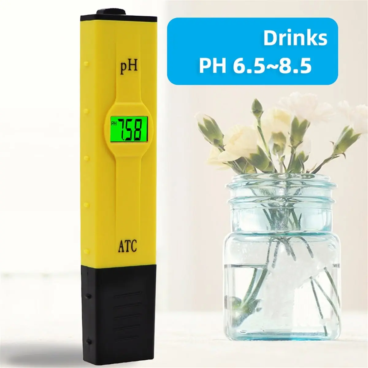 (A99Z) Digital Pocket Pen Type PH Meter Water Tester with ATC Accuracy 0.01 / Backlight / Temperature Compensation Function