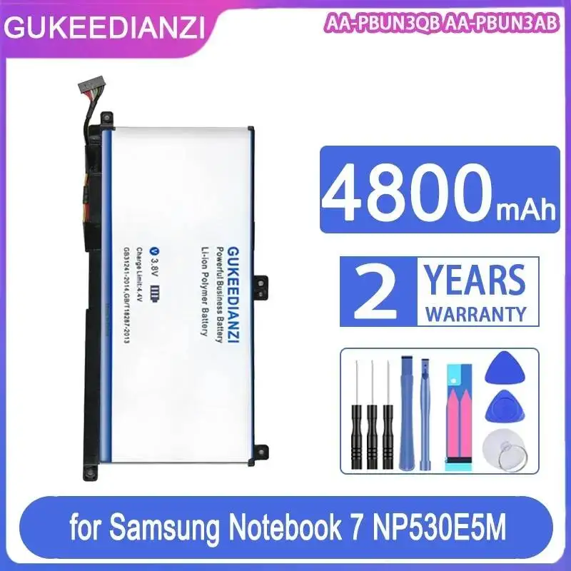 

Аккумулятор для ноутбука AA-PBUN3QB AA-PBUN3AB, легкий, для Samsung Notebook 7 NP530E5M NP800G5M NP740U5L, надежная мощность, 4800 мАч