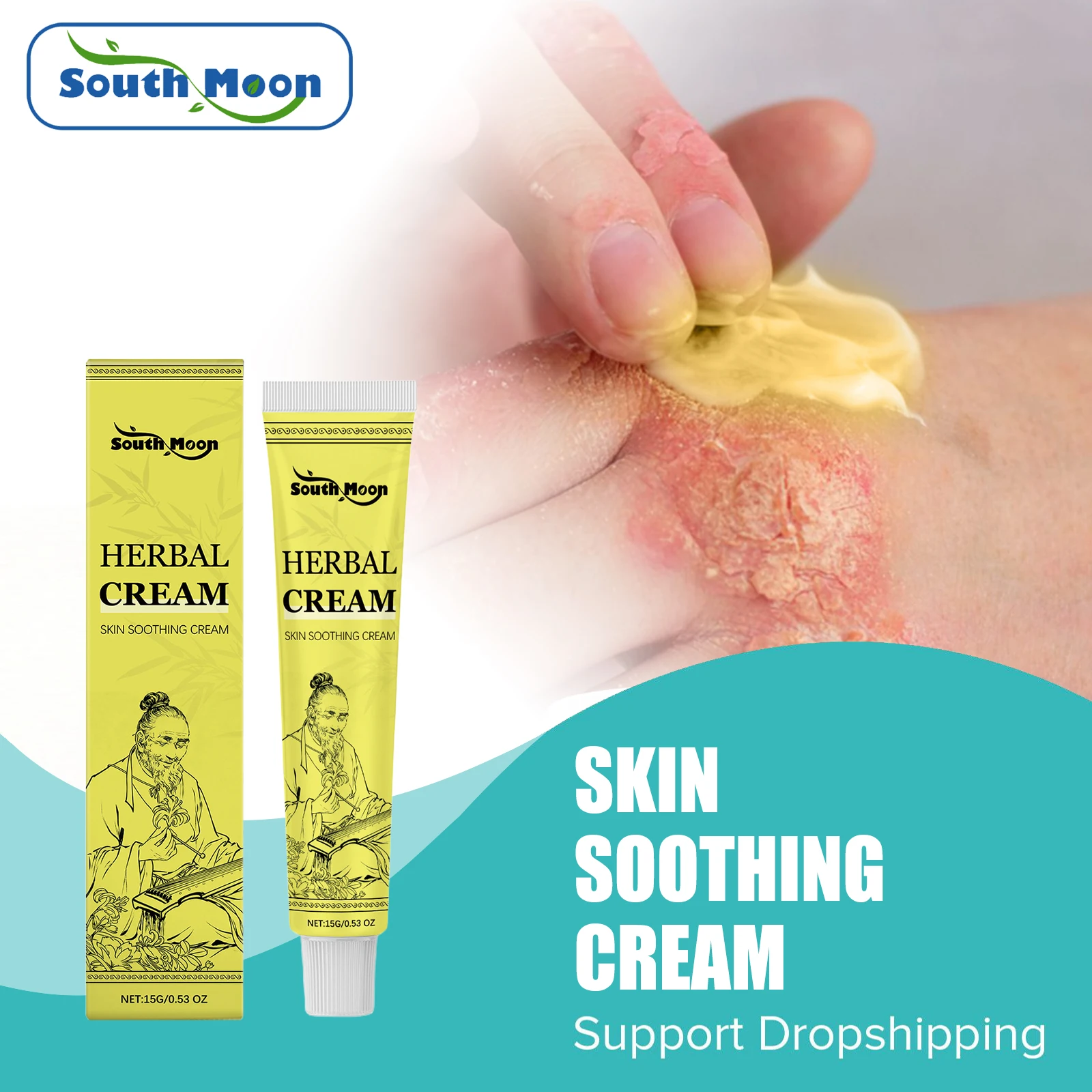 Crema para la psoriasis de la piel, 15/30/45g, pelado, enrojecimiento, Dermatitis, eczematoide, antipruriginoso, antibacteriano, tratamiento de Eczema