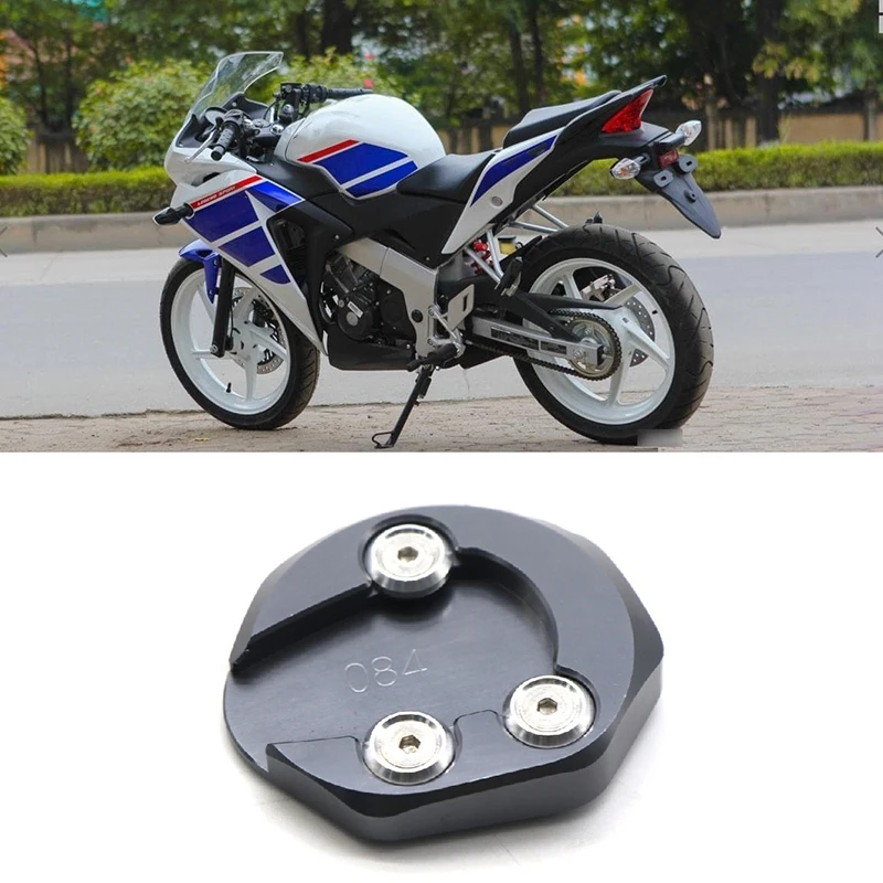 Cavalletto Cavalletto Laterale Estensione Ingranditore Piastra Pad Per Honda CBR150R 2016-2018 CMX300 CMX500 2018-2020